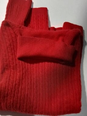 Anne Klein Sport Red Cashmere Sweater